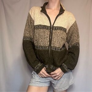 Vintage zip up sweater